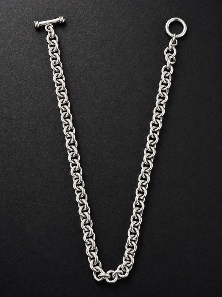 Luxury Vintage Mexico .925 Sterling Silver Heavy Rolo Link Chain Necklace 55 g