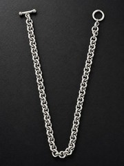Luxury Vintage Mexico .925 Sterling Silver Heavy Rolo Link Chain Necklace 55 g