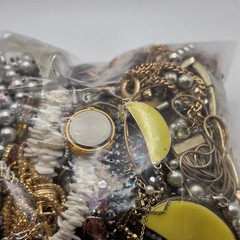 Bag Old Unsearched Jewelry Lot Vintage Estate Find Junk Drawer Aprox 4lb