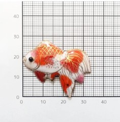 GoldFish – Japanese cloisonné enamel Pin Badge Pin Brooch Made-to-order NEW