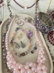 Vintage & Modern Costume Jewelry Lot Curated Collection ALL WEARABLE Purples