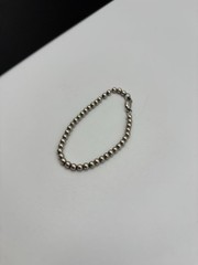 Sterling Silver 925 Beaded Vintage Sz 6 1/2″ Bracelet 6.2g
