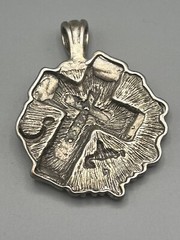 Western Cross Pendant / Necklace / Choker w/adjustable length Branded by You&I