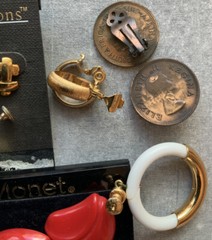Vintage Jewelry Lot Of 20 Pairs (40 Pcs) Earrings Monet Christina KC