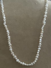 Vintage JTV White Pearl Strand 26 Inch Beaded Necklace