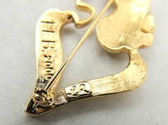 Lady Remington Feb 2000 Brooch gold Tone