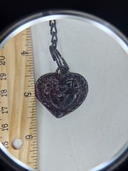 Vintage Brooches Lot And One Vintage Cast Iron Heart Clip