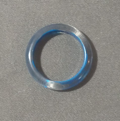 Vintage Hand Painted Lucite Resin Acrylic Ring – Size 7.5 – One of A Kind