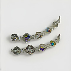 Vintage/Estate Aurora Borealis Crystal Double Stand Necklace