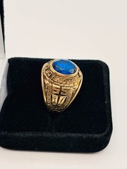 1959 UC Davis 10K Gold Class Ring Men’s Size 11 Jostens 16.6g Blue Agriculture