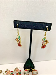 Vintage To Modern Lot of 40 Christmas Holiday Pierced Earrings Costume Jewelry