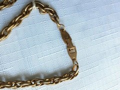 Vintage Gold Tone Necklace 20 Inches. As Pictured -VM47