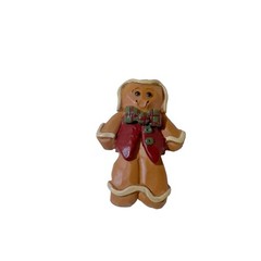 Vintage 1990’s Cast Resin 2 x 1.5 Gingerbread Man Christmas Brooch Pin