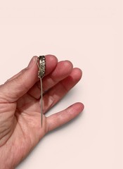 Antique Victorian Rhinestone Horseshoe Stick Pin Lucky Equestrian Lapel Hat Pin