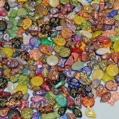 1.7oz Vintage Now Bulk Jewelry bead Lot ALL Brand New Untested 200+Mix and Match