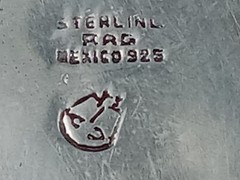 Aztec Calendar Wheel Pendant in Sterling Silver: 2.25″ diameter – 925 Mexico RAG