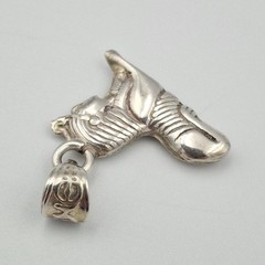 Vintage 925 Sterling Silver Double Sided Egyptian Great Sphinx of Giza Pendant