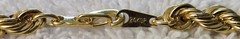 Vintage 24 Kt Yellow Gold Plated 18 Inches – 3.17 mm Rope Necklace Chain