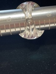 Vintage Glass Dome Cocktail Ring Size 9 Stunning
