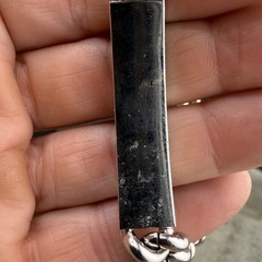 Vintage ID Bracelet Silver Tone NOT Engraved Adjustable 8.5”