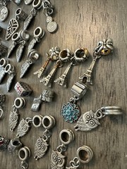 Huge Vintage/Modern Charms 110 Piece Lot Variety Sizes/Styles Unsigned
