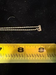 Vintage SOLID 14KT Gold Stamped 18″ Necklace 1 Gram