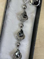 Sterling Hematite Black Diamond Zeidell’s Necklace Earrings Bracelet Vtg 1950s