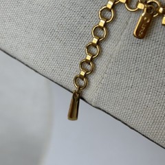 Vintage Monet Gold Tone 3-Strand Necklace Adjustable Length 16-18”