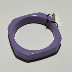 Vintage Lucite Acrylic Resin Bracelet Bangle Lavender Purple Japan Jewelry