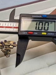ESPO Sterling Silver Amethyst Ring Abstract Brutalist MCM Size 6 | 5.31g Vtg