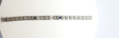 Antique 1920’s Diamond Filigree Bracelet Platinum 14KW 8″x 3.04″ EGL USA 11.8Gms