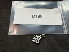 1.03g Vintage Sterling Silver 925 Pendant 2020 Graduation Year Charm Retro M