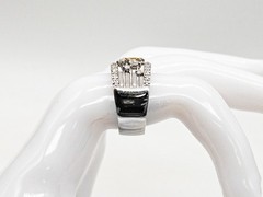 $10000 1ct VS Fancy INTENSE Yellow Diamond Platinum 12mm Band Ring 18g CERTIFIED