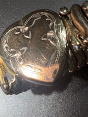 1940’s Co-Star Sterling Base Expandable Sweetheart Bracelet