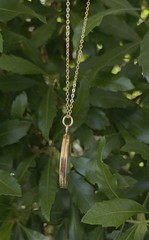 BOW Vintage LOCKET Gold Filled Y GF Necklace Antique Pendant Thick Hand Engraved