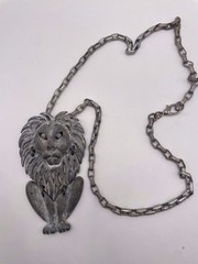 Vintage 1950-1970 Articulated Lion Necklace