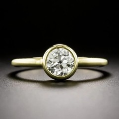 1.24Ct Lab-Created Diamond Solitaire Engagement Wedding Ring In 14K Gold Finish
