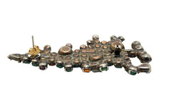 PROJECT PIECE Vintage Weiss Rhinestone Christmas Tree 6 Baguette Candles