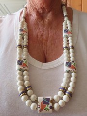Authentic 1970’s-80’s Double Strand Japan Statement Necklace 30″
