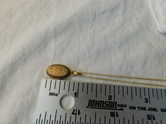 Vintage 12K Gold filled Pendant Necklace in original box
