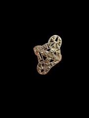 Vintage Sterling Silver Marcasite Ring Art Deco Size 5.5