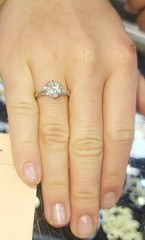 Vintage Platinum Engagement Ring 2.40CT.Lab Grown Old Euro Round Cut Diamond