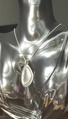 Vintage Silpada Israel 925 Sterling Silver Modernist Pendant w/ Italy GMG Chain