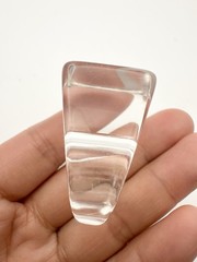 Vintage Lucite Plastic Clear Ring Statement Size 6.5