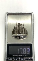 VTG Judith Jack J.J. Sterling Silver Markasite New York Skyscraper Pin Brooch17g