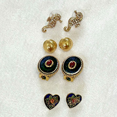Nice Vintage Jewelry Mix Lot All Wearable Gold Tone Unbranded Monet 35 Pieces