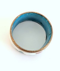 Vintage Wide Oriental Enamel Cloisonne Floral Band Ring 6.5