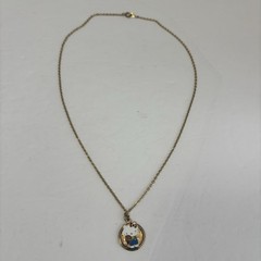 Vintage Hello Kitty 5/8″ Inch Necklace 1976 Tennis Sanrio Gold Colored