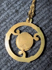 Vintage Pacific Pac Bell Telephone Charm Necklace CA 10K Gold Filled