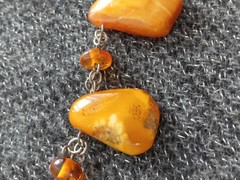 Vintage Natural Handmade Raw Amber Necklace Baltic Butterscotch Egg Yolk 75G 29″